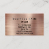 スモークバラメイクミニマル・ブラウン 名刺 (裏面)