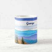 スモークパーソナライズされた素晴らしス山脈カップ コーヒーマグカップ (中央)