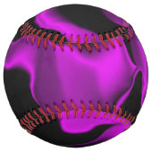 スモークパープルとブラック ソフトボール (裏面)