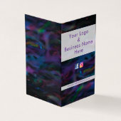 スモークファンキーキーパープル水彩デザイン 名刺 (外部)