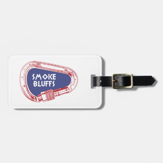 スモークブラフス登山カラビナー ラゲッジタグ (正面横)