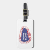 スモークブラフス登山カラビナー ラゲッジタグ (正面縦)