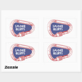 スモークブラフス登山カラビナー 長方形シール (シート)