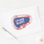 スモークブラフス登山カラビナー 長方形シール (封筒)