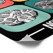 スモークブリスケッおもしろいトBbqグリル ポスター (角)