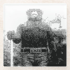 スモークベア ガラスコースター