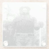 スモークベア ガラスコースター (裏面)