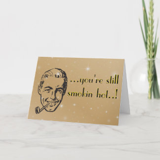 スモークホットマンパイプ記念日レトロ カード