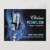 スモークマイクのパフォーマーのプロモーション ポストカード (正面)