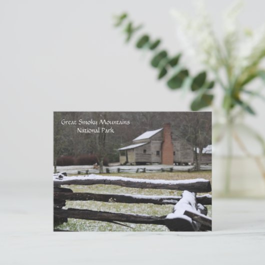 スモークマウンテンカデズコーブスノー シーズンポストカード (スタンド正面)