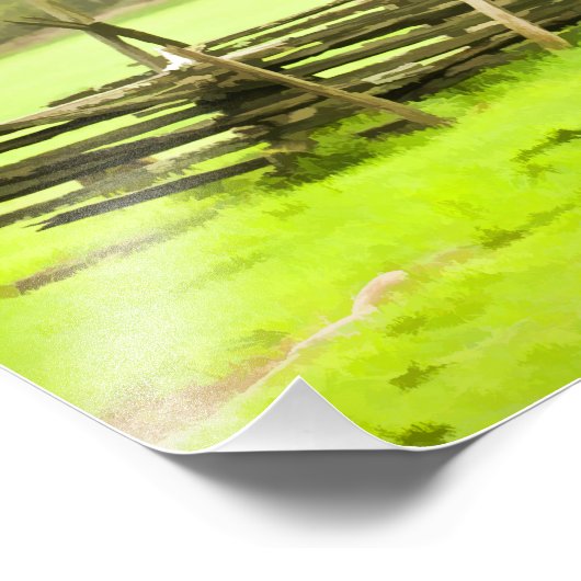 スモークマウンテンズアウトハウストラベルフォトグラフィー フォトプリント (角)