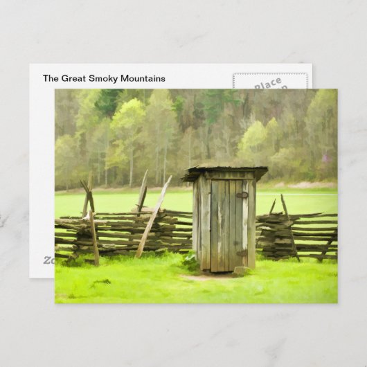 スモークマウンテンズアウトハウストラベルフォト ポストカード (正面/裏面)