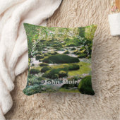 スモークマウンテンズストリーム – ジョンミュア引用文 クッション (ブランケット)