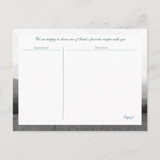 スモークマウンテンズメモリアルはがき 案内ポストカード (裏面)