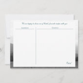 スモークマウンテンズメモリアルカード 招待状 (裏面)