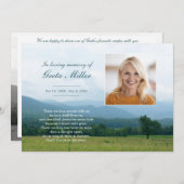 スモークマウンテンズメモリアルカード 招待状 (正面/裏面)