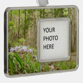 スモークマウンテントレイル春 シルバープレートフレームオーナメント (右)
