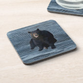 スモークマウンテンブラックベアーデザイン1 コースター (左側)
