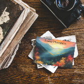 スモークマウンテン、カスタマイズ可能 ポストカード