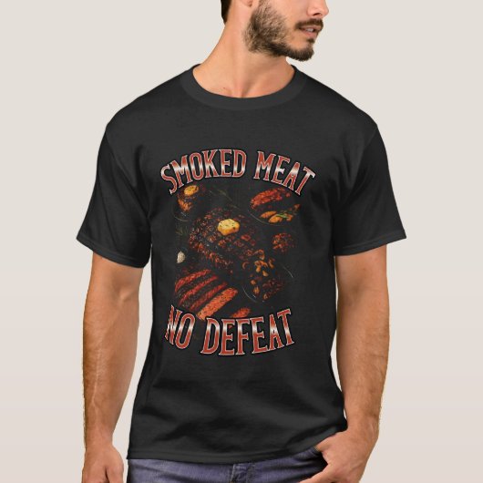 スモークミートNo Lounce BBQ愛好家ステーキおもしろいウィメンズ Tシャツ (正面)