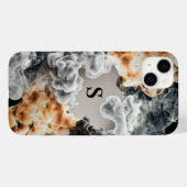 スモークモノグラムiPhoneケース Case-Mate iPhoneケース (裏面 (横))