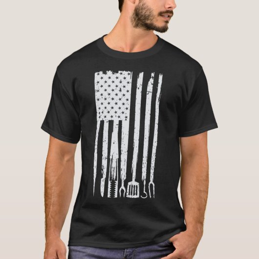 スモーク好きのための面白いBBQデザイン! Tシャツ (正面)