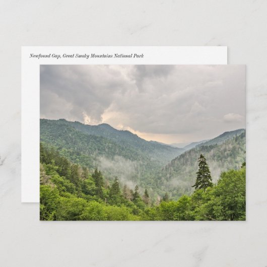 スモーク山素晴らしの国立公園 ポストカード (正面/裏面)