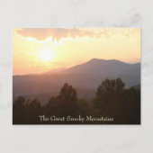 スモーク山素晴らしの日の出、はがき ポストカード (正面)