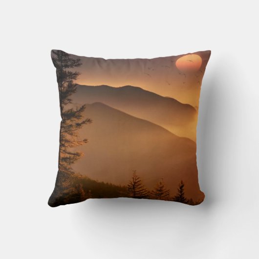 スモーク山脈 クッション (裏面)