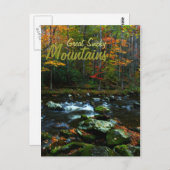 スモーク素晴らしの山々の秋 ポストカード (正面/裏面)