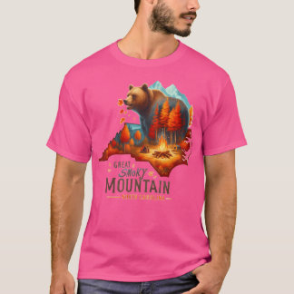 スモーク素晴らしの山々アクティブ Tシャツ