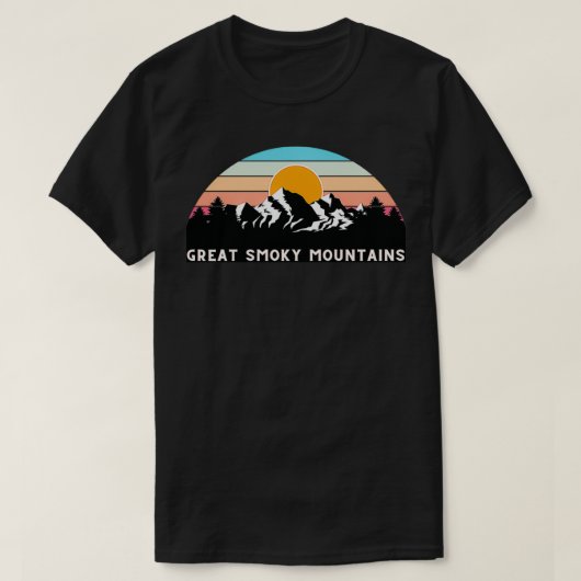 スモーク素晴らしの山々国立公園のギフトスモーク Tシャツ (デザイン正面)