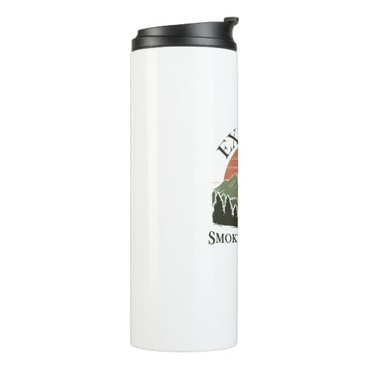 スモーク素晴らしの山々国立公園を探索 タンブラー (回転左)