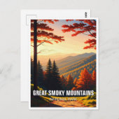 スモーク素晴らしの山のお土産 ポストカード (正面/裏面)