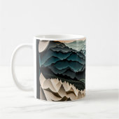 スモーク素晴らしの山のマグデザイン コーヒーマグカップ (左)