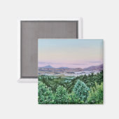 スモーク素晴らしの山の磁石 マグネット (正面/裏面)