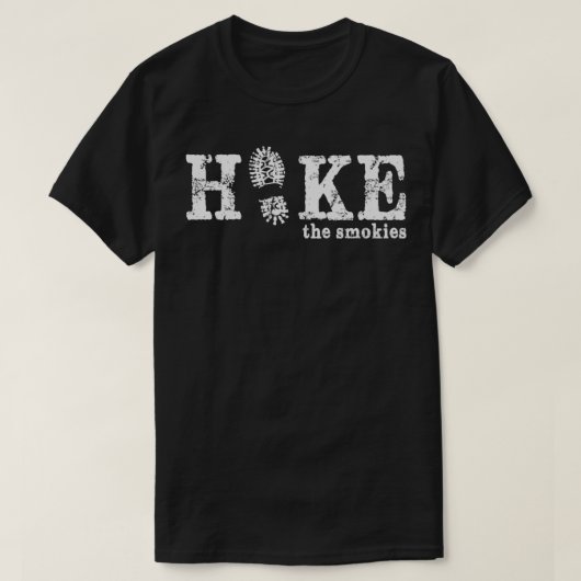 スモーク素晴らしの山を登る Tシャツ (デザイン正面)