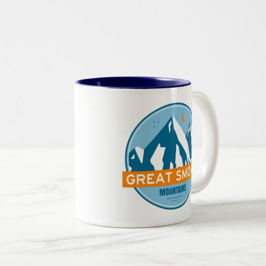スモーク素晴らしの山 ツートーンマグカップ (正面右)