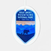 スモーク素晴らしの山 メタルオーナメント (正面左)