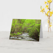 スモーク素晴らしキーマウンテンズナショナルパークノースカロライナ カード (黄色い花)