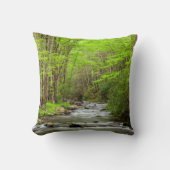 スモーク素晴らしキーマウンテンズナショナルパークノースカロライナ クッション (正面)