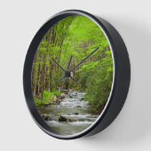 スモーク素晴らしキーマウンテンズナショナルパークノースカロライナ 壁時計 (傾斜)