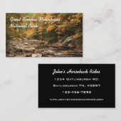 スモーク素晴らしキーマウンテンズ国立公園 名刺 (正面/裏面)