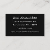 スモーク素晴らしキーマウンテンズ国立公園 名刺 (裏面)