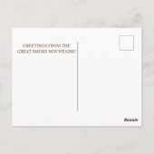 スモーク素晴らしマウンテンズガトリンバーグテネシー ポストカード (裏面)