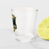 スモーク素晴らしマウンテンズナショナルパークイラストレーション ショットグラス (右)