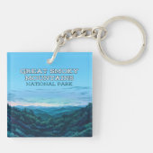 スモーク素晴らしマウンテンズナショナルパークテネシー キーホルダー (裏面)