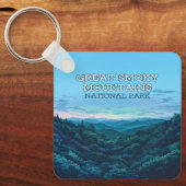 スモーク素晴らしマウンテンズナショナルパークテネシー キーホルダー (正面)