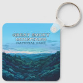 スモーク素晴らしマウンテンズナショナルパークテネシー キーホルダー (裏面)