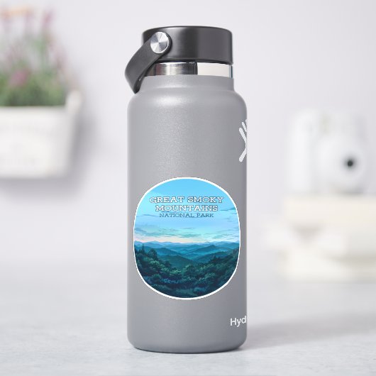 スモーク素晴らしマウンテンズナショナルパークテネシー シール (HydroFlask)